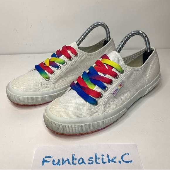 Superga Rainbow Laces & Soles Multicolored Unisex Sneakers S00DPQ0; W: 8.5, M: 7 - Picture 13 of 13
